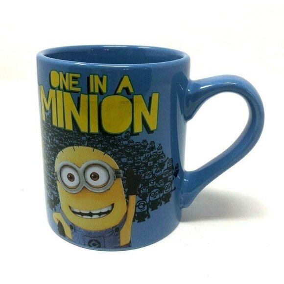 Despicable Me Minions Mug One in a Minion Blue Coffee Cup Universal Studios - Picture 1 of 5